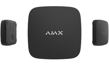 Ajax LeaksProtect wireless flood and water leak detector in black