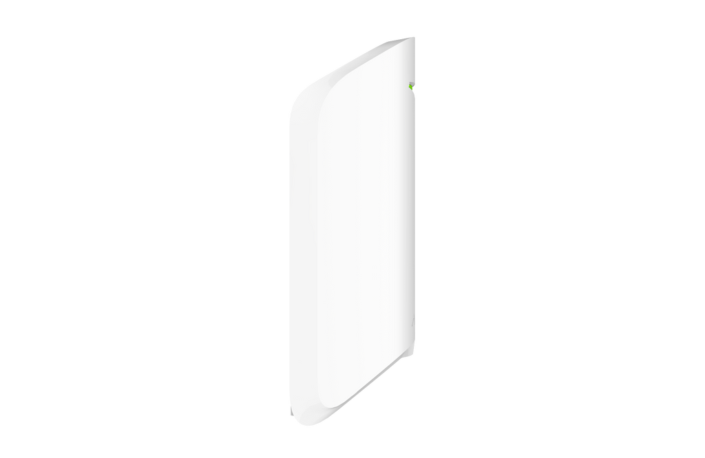 Ajax MotionProtect Curtain wireless narrow-beam motion sensor in white, close-up