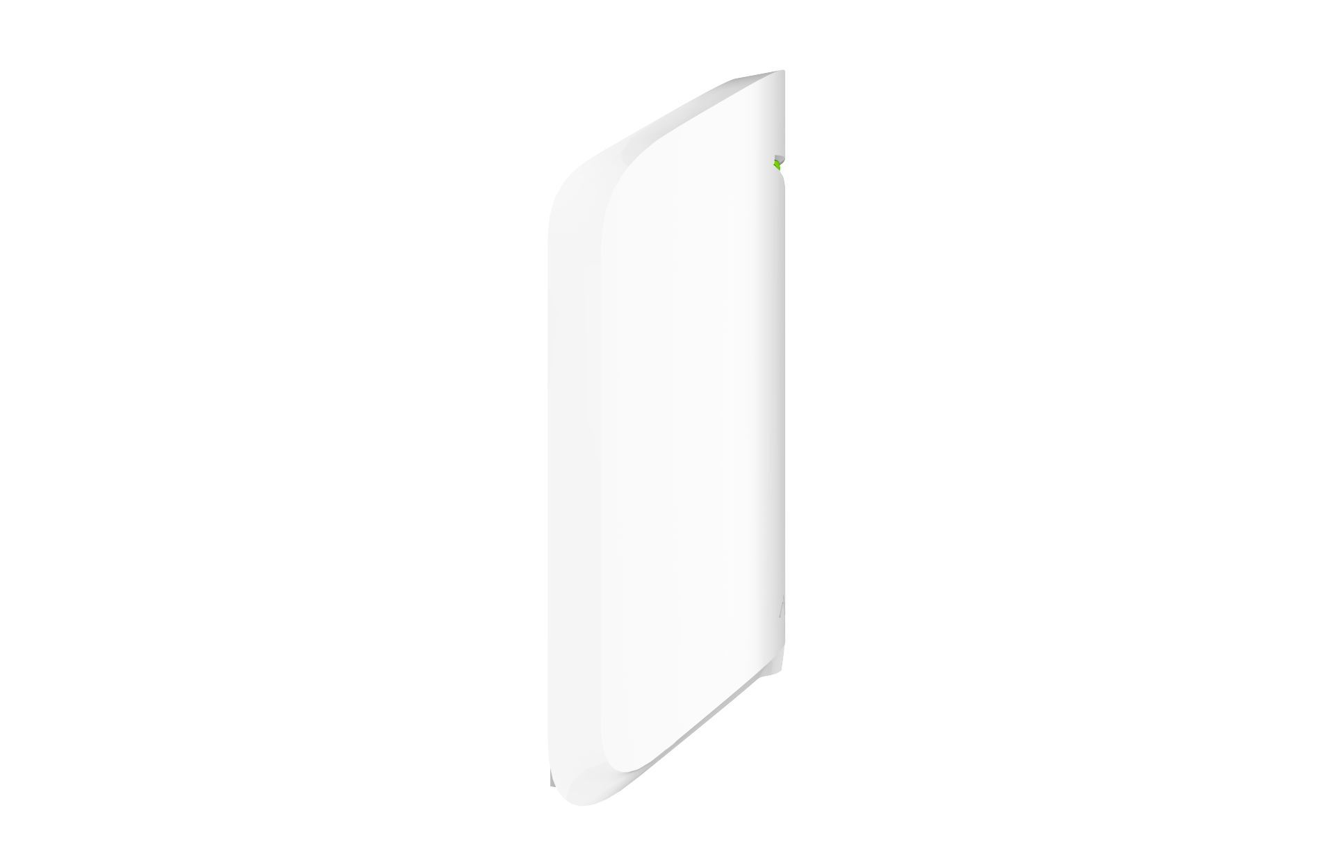 Ajax MotionProtect Curtain wireless narrow-beam motion sensor in white, close-up