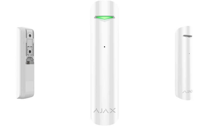 Ajax GlassProtect Jeweller — Wireless Glass Break Detector with Dual-Factor Acoustic Detection | Rivas Technology Group