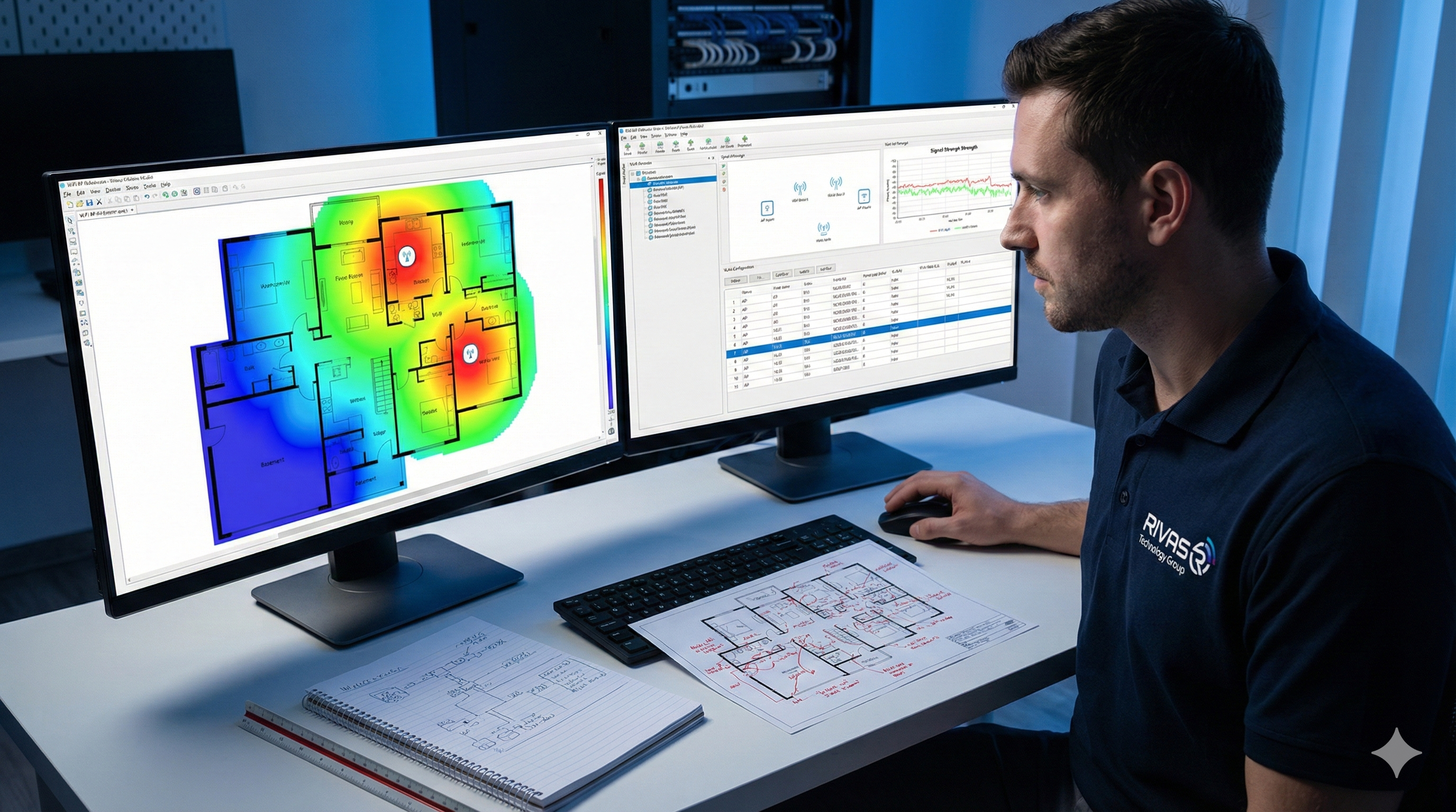 Professional WiFi Heat Map Design Service