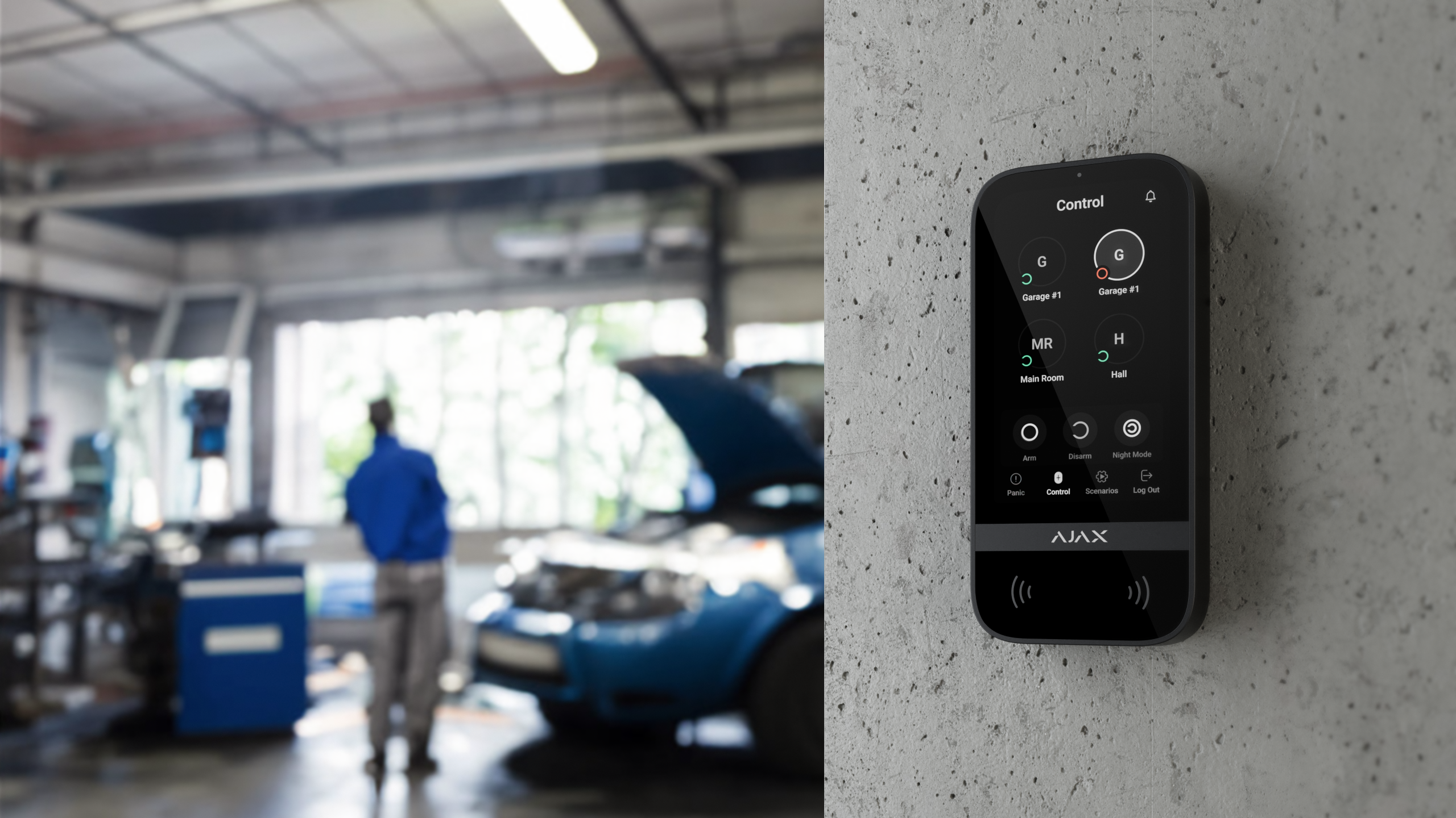 Ajax KeyPad TouchScreen – Smart Control Panel with RFID & Touch Display