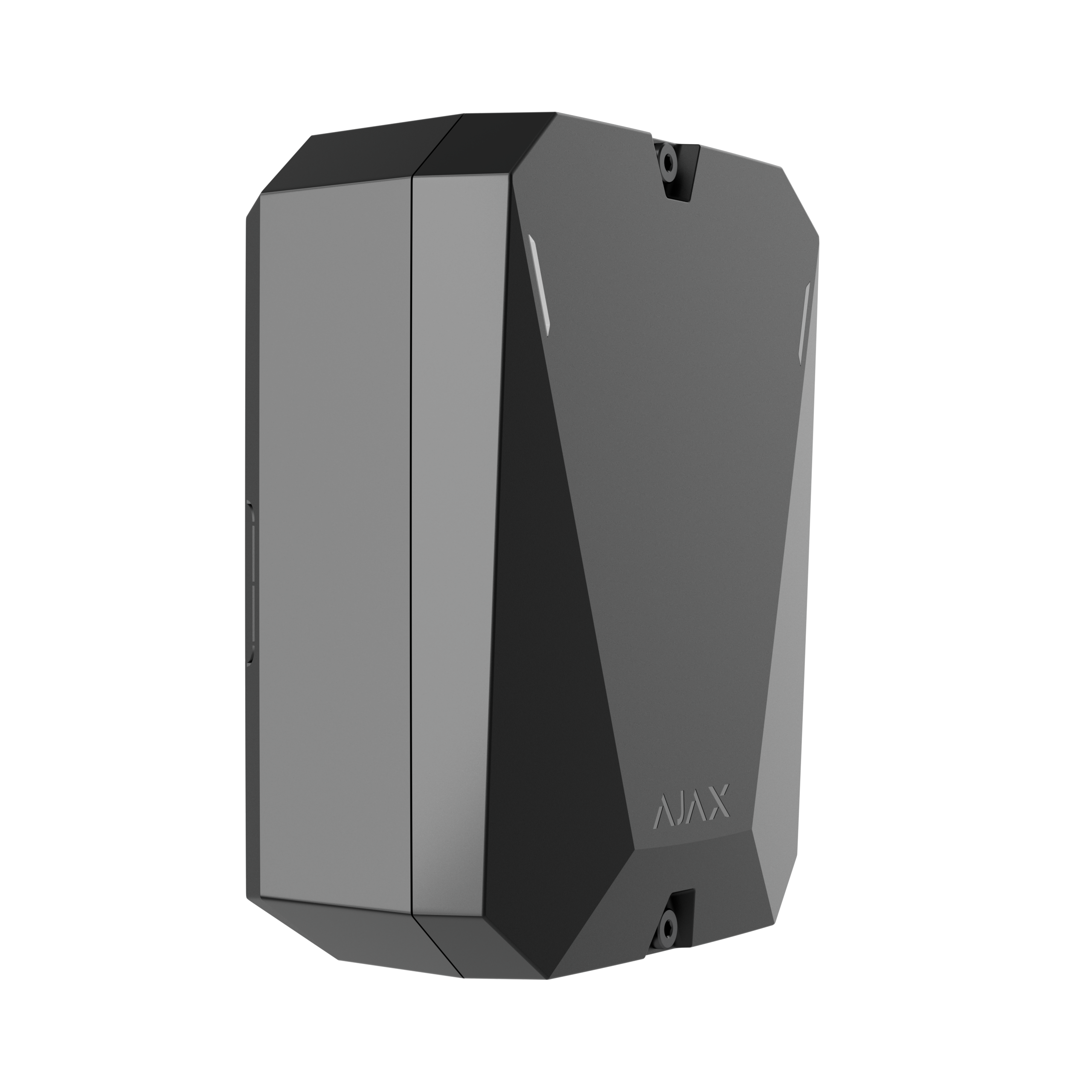Ajax Hub BP battery-powered cellular security hub in black, front angled view — the heart of the RV & Off-Grid Security Kit