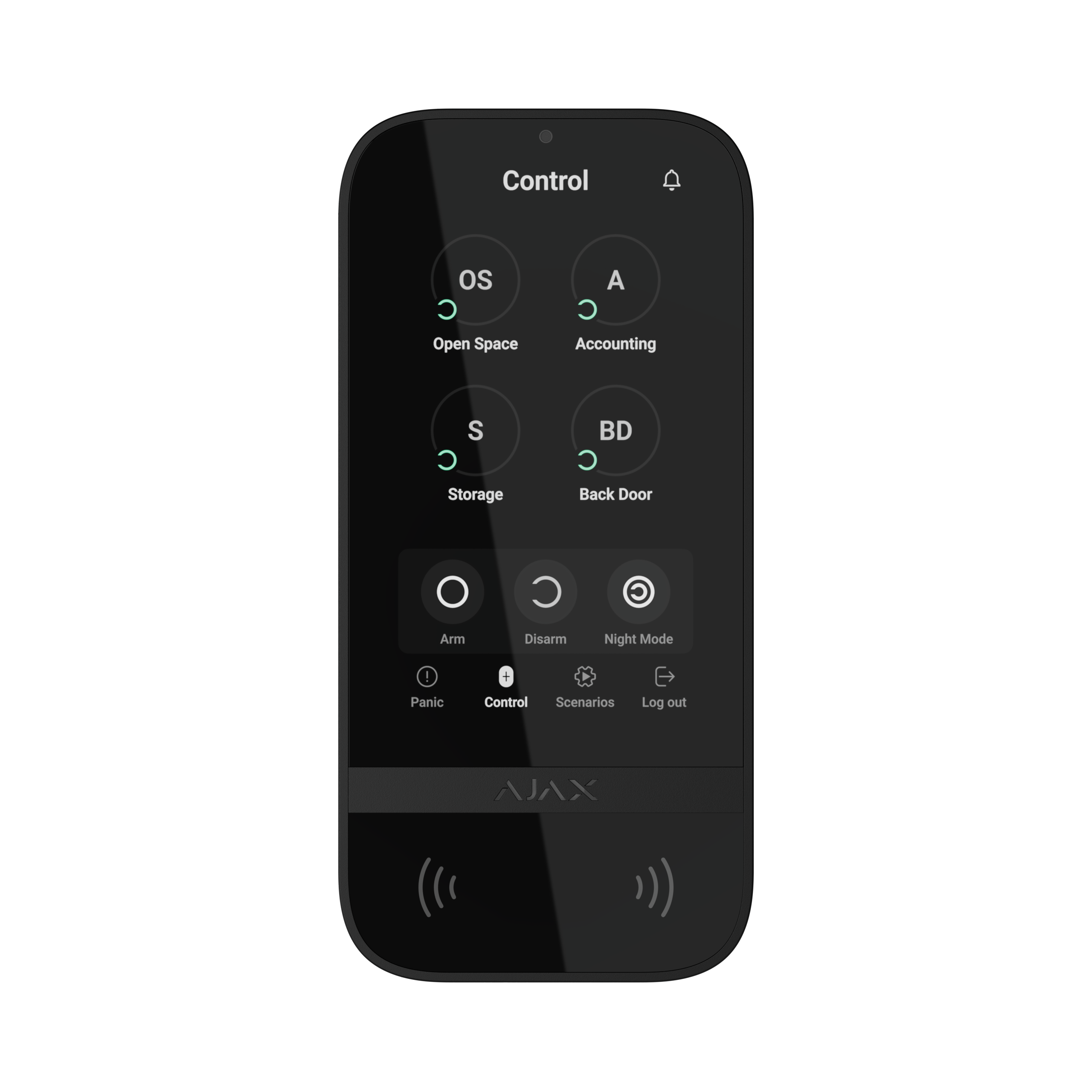 Ajax KeyPad TouchScreen – Smart Control Panel with RFID & Touch Display