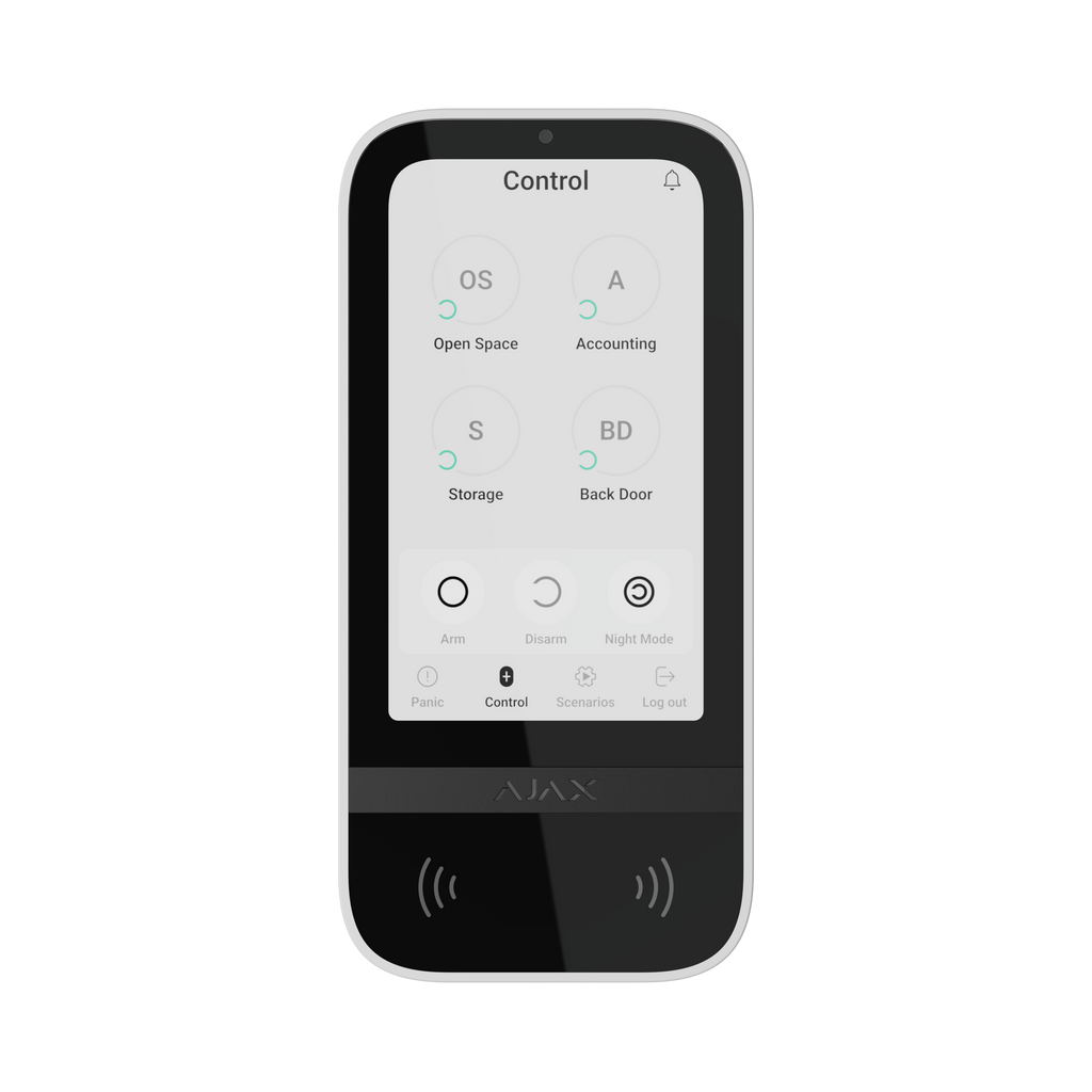 Ajax KeyPad TouchScreen – Smart Control Panel with RFID & Touch Display