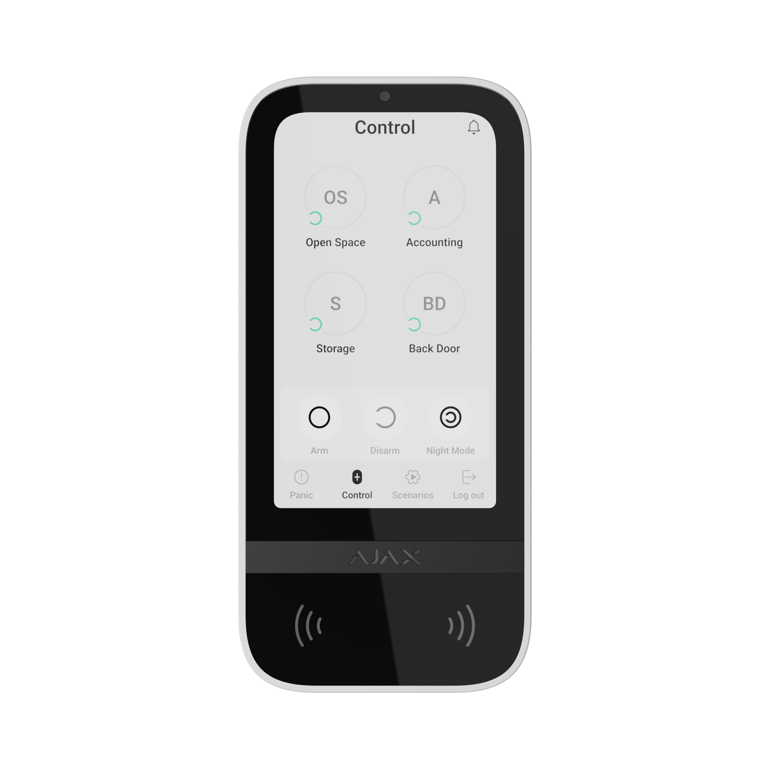 Ajax KeyPad TouchScreen – Smart Control Panel with RFID & Touch Display