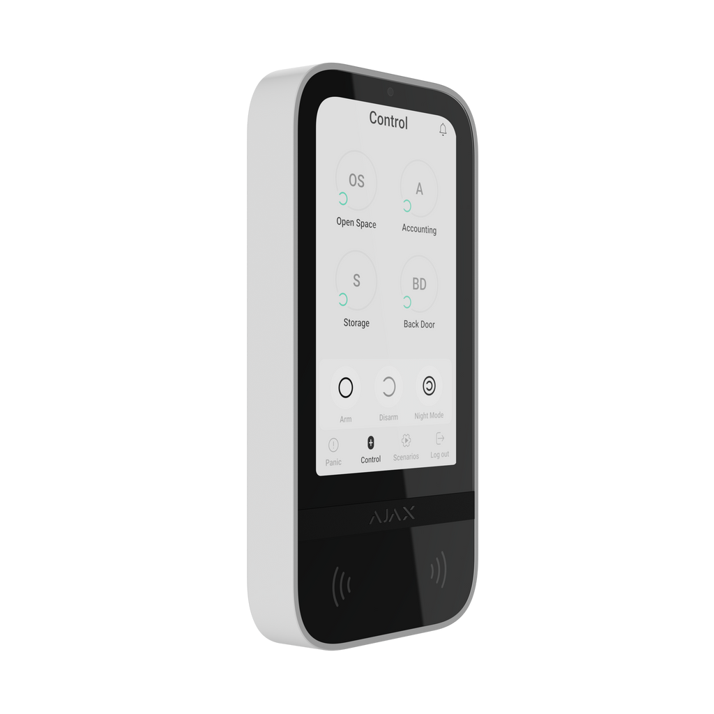 Ajax KeyPad TouchScreen – Smart Control Panel with RFID & Touch Display